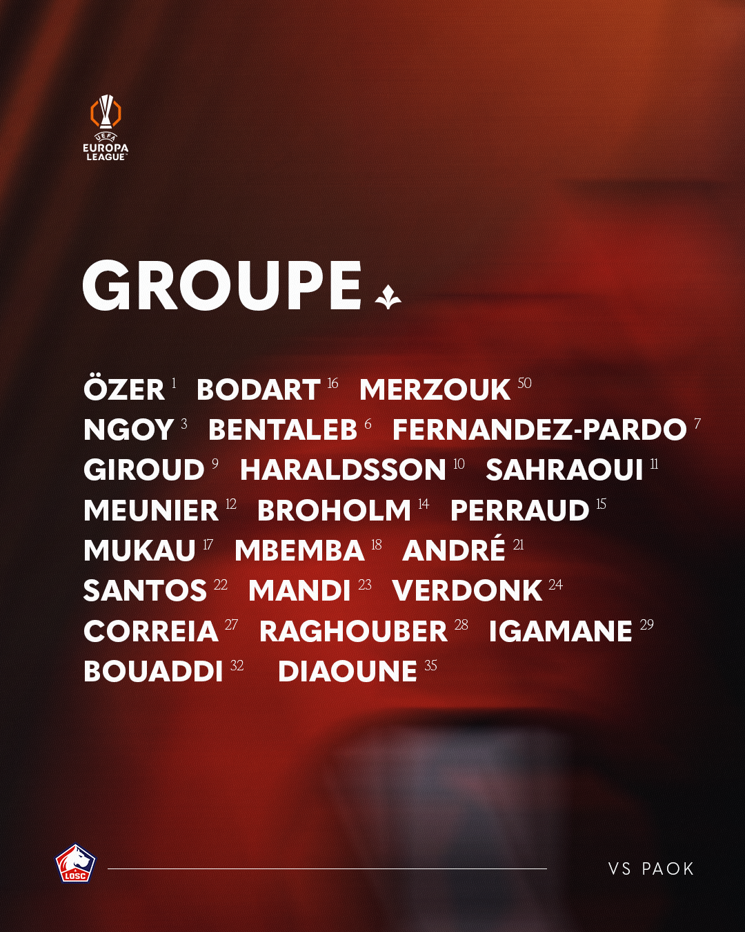 Le groupe