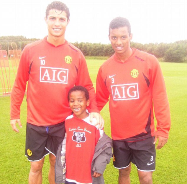 Angel Gomes, Cristiano Ronaldo, Nani