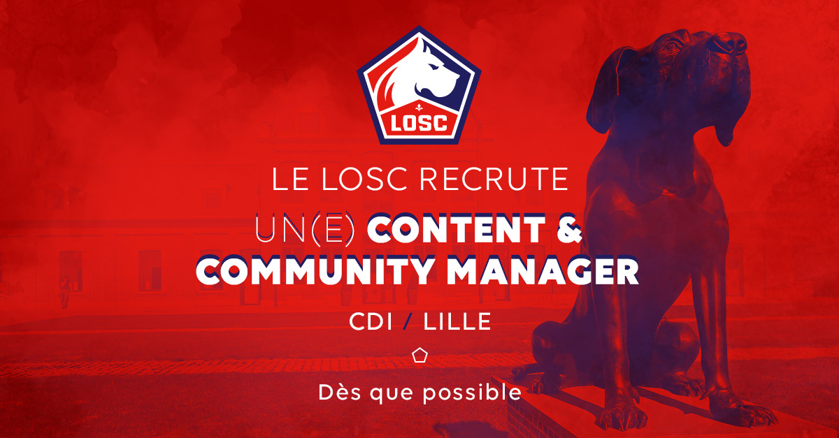 Le LOSC recrute un(e) Content & Community Manager