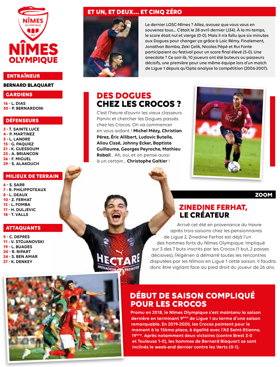 SAISON 2019-2020 - 9e journée de Ligue 1 Conforama - LOSC / NO   Adv